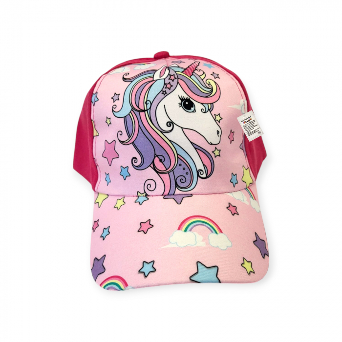 Sapcă pentru fete de vară, căluț unicorn, roz [2]