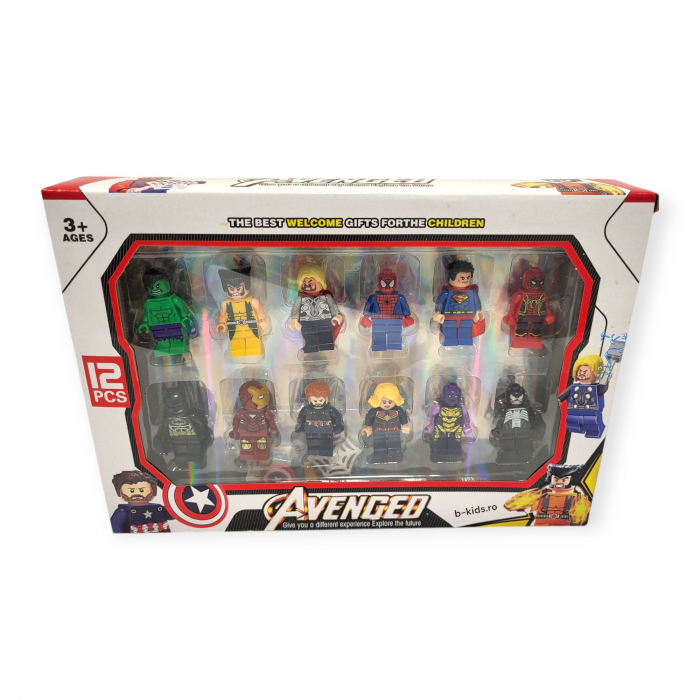 Set 12 figurine jucarie Avengers tip Lego [2]