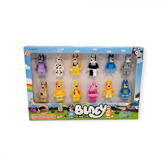 Set 12 figurine jucarie Bluey, tip Lego cu accesorii [2]
