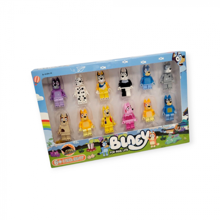 Set 12 figurine jucarie Bluey, tip Lego cu accesorii [3]