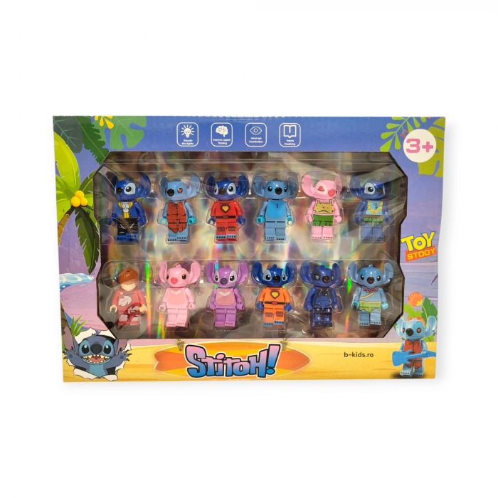 Set 12 figurine jucarie Stitch tip Lego [1]