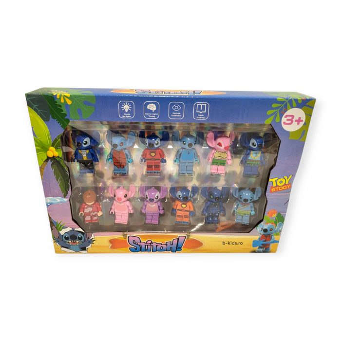 Set 12 figurine jucarie Stitch tip Lego [2]
