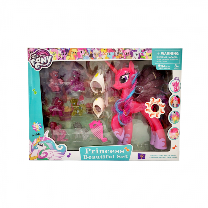 Set 7 figurine My Little Pony, cu accesorii, lumina si sunet [2]