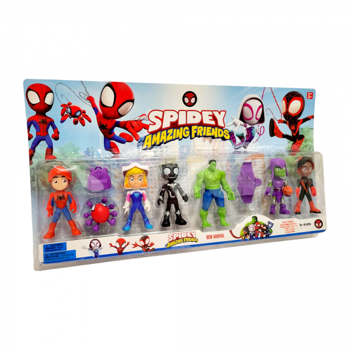 Set 7 figurine super eroi -Spidey Amazing Friends [1]