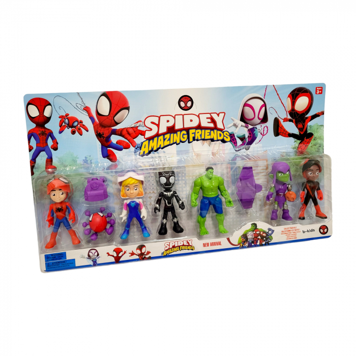 Set 7 figurine super eroi -Spidey Amazing Friends [3]