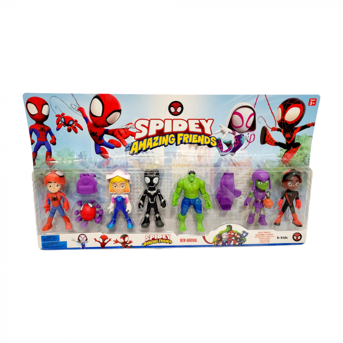 Set 7 figurine super eroi -Spidey Amazing Friends [4]
