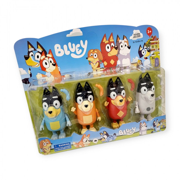Set 4 figurine mari Bluey, diferite personaje [2]
