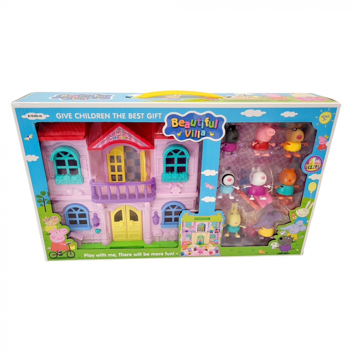 Set mare cu 8 figurine Peppa Pig,  castel si accesorii [2]