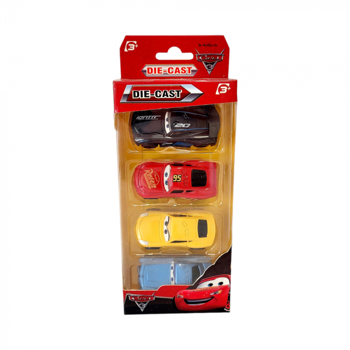 Set 4 masinute metalice, Cars 3 [5]