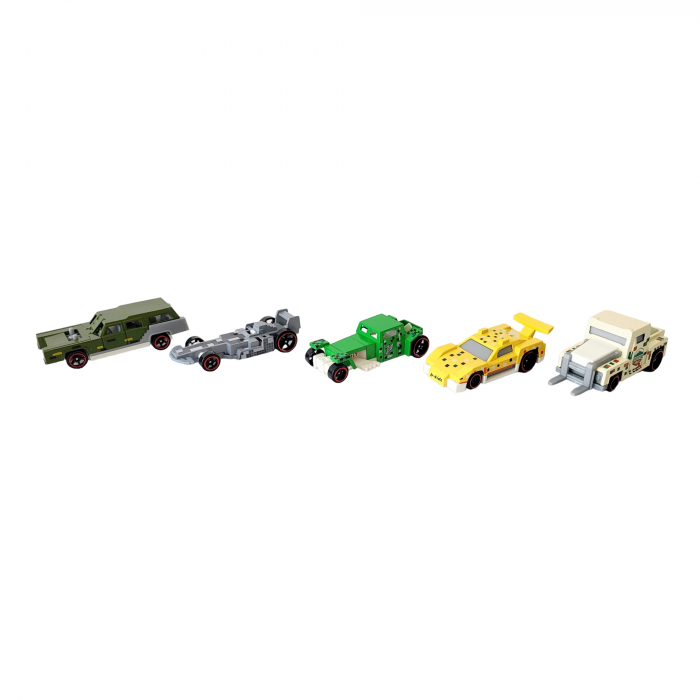 Set 5 masinute - metalice, tip Minecraft. [4]