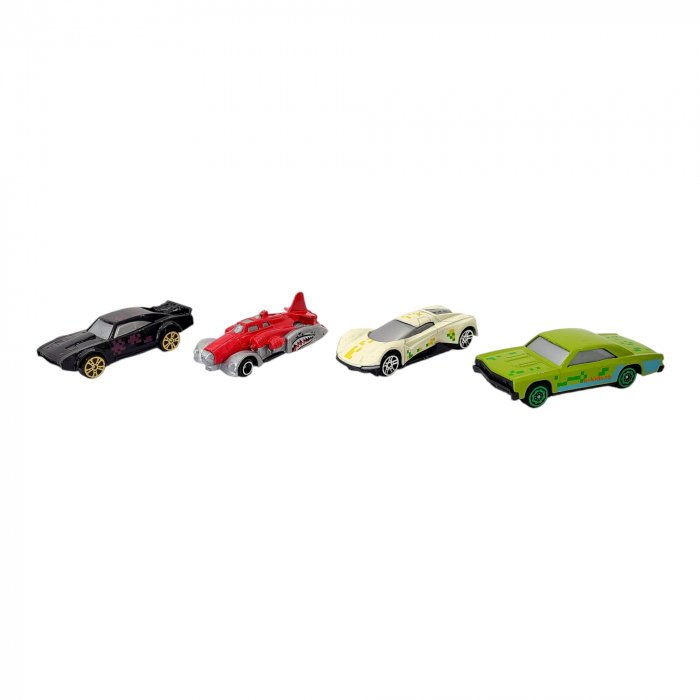 Set 4 masinute - metalice, Hot Wheel ,Minecraft [4]