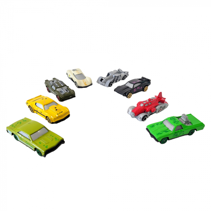 Set 8 masinute, Metalice, tip Minecraft [4]
