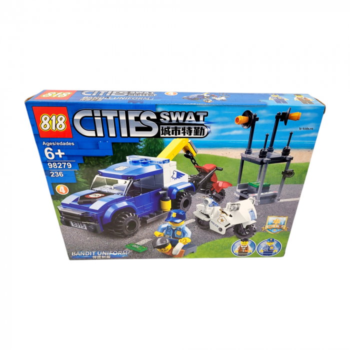 Set constructie tip Lego - Cities Swat, Police, no.4, 236 piese [3]