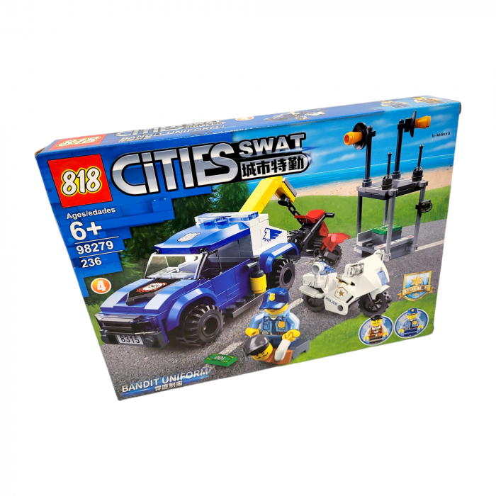 Set constructie tip Lego - Cities Swat, Police, no.4, 236 piese [5]