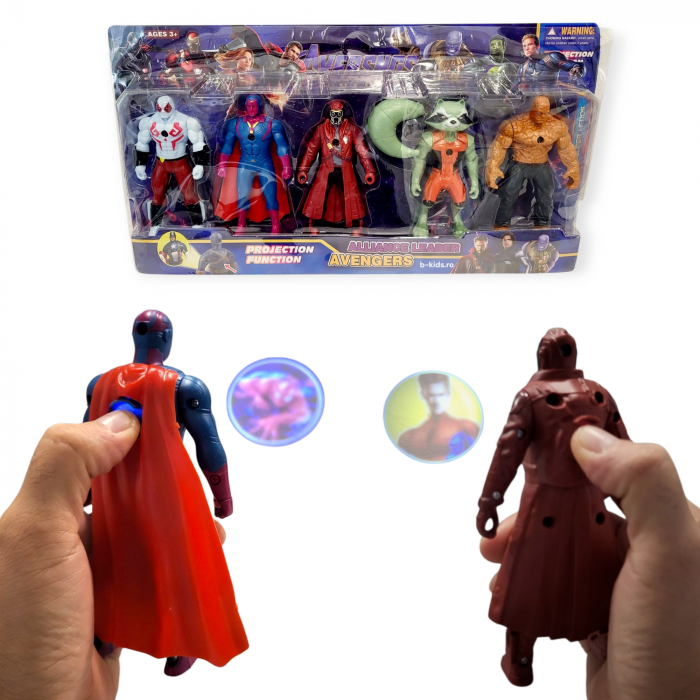 Set cu 5 super eroi Avengers care proiecteaza imagini [1]