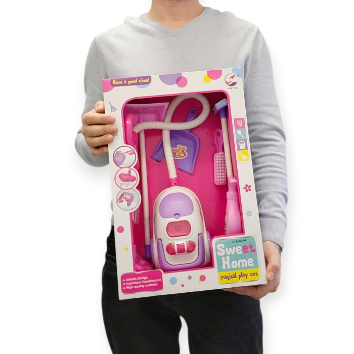 Set curatenie cu Aspirator de jucarie, sunete si lumini pentru copii, Sweet Home. [3]