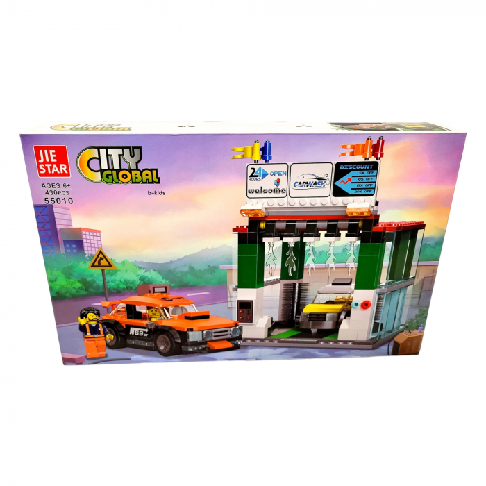 Set de constructie mare tip lego, Spalatorie Auto, 430 piese, 6+ [2]