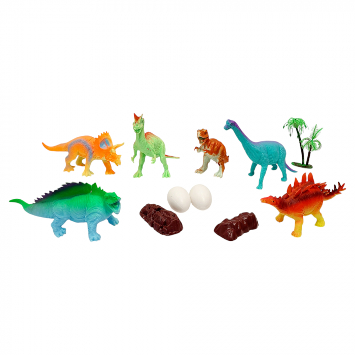 Set diverse figurine dinozauri cu accesori, colorati [5]