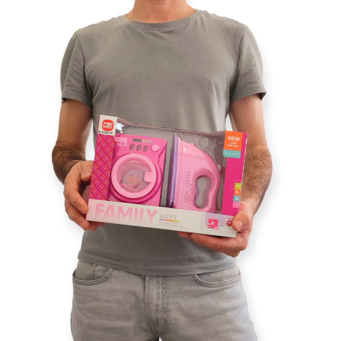 Jucarii Set Electrocasnice "Family Game" – Mașină de Spălat și Fier de Călcat [4]