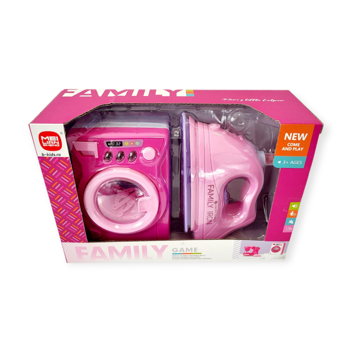 Jucarii Set Electrocasnice "Family Game" – Mașină de Spălat și Fier de Călcat [3]