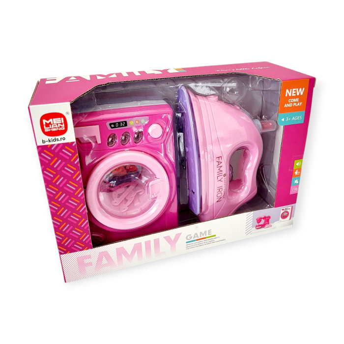 Jucarii Set Electrocasnice "Family Game" – Mașină de Spălat și Fier de Călcat [2]