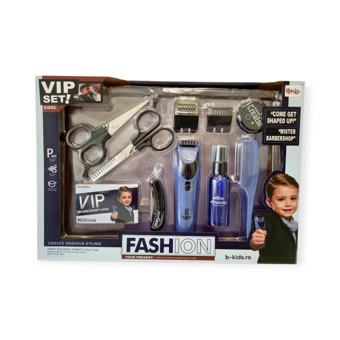 Set Frizerie "VIP Set Cool" – Micul Stilist Fashion, masina de tuns cu baterii [2]