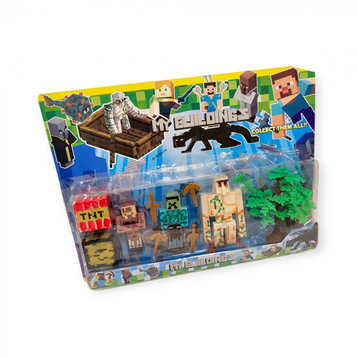 Set cu diferite figurine si accesorii, Minecraft [4]