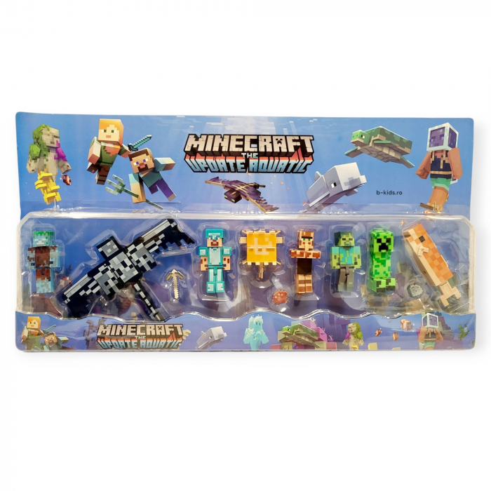 Set mare cu diferite figurine, personaje marine si accesorii Minecraft [1]
