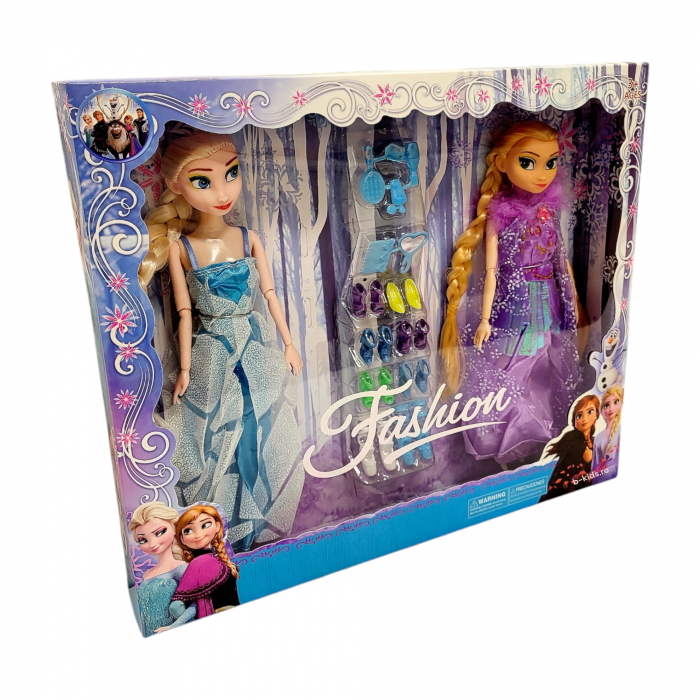 Set papusi Anna si Elsa cu pantofi de schimb, Fashion [1]