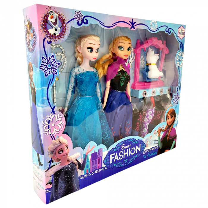 Set papusi Anna si Elsa cu rochite de schimb! [1]