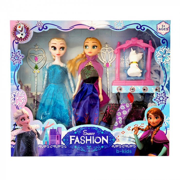 Set papusi Anna si Elsa cu rochite de schimb! [2]