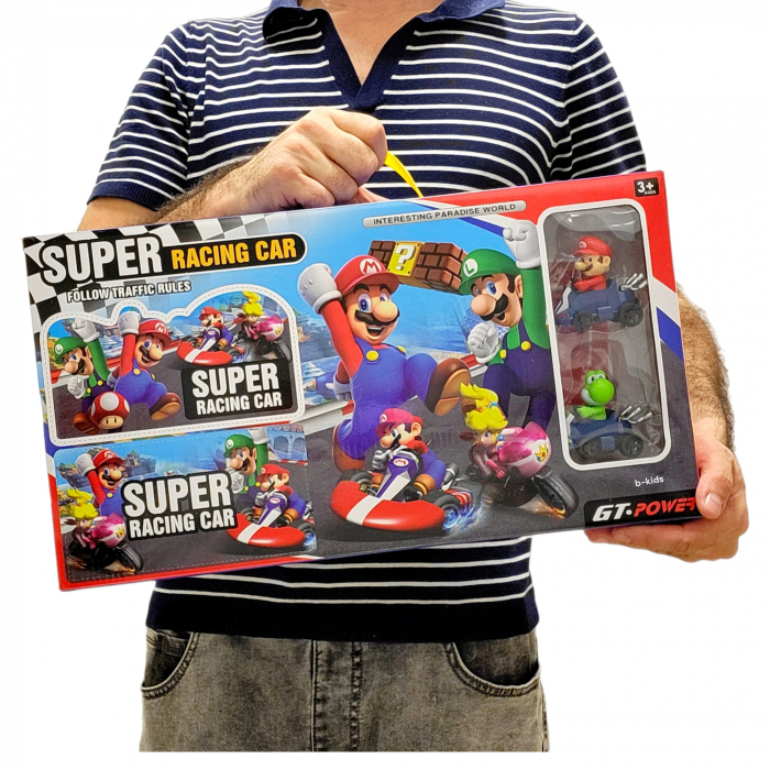 Set tip Parcare, Mario cu doua masinute - Super Racing [4]