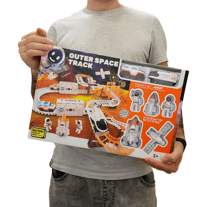 Set pista de curse spatiala de construit - Outer Space Track , mare [4]