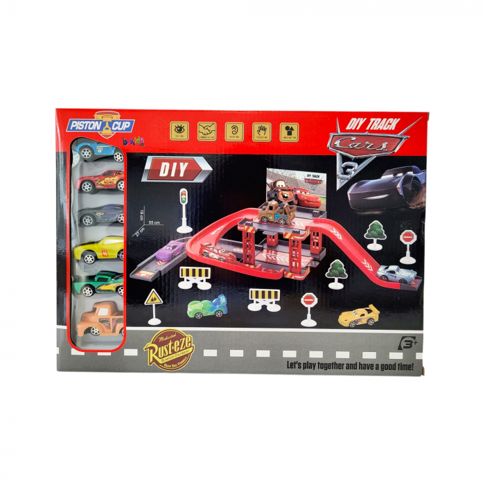 Set tip Parcare, Cars 3, cu 6 masinute, k7 [3]