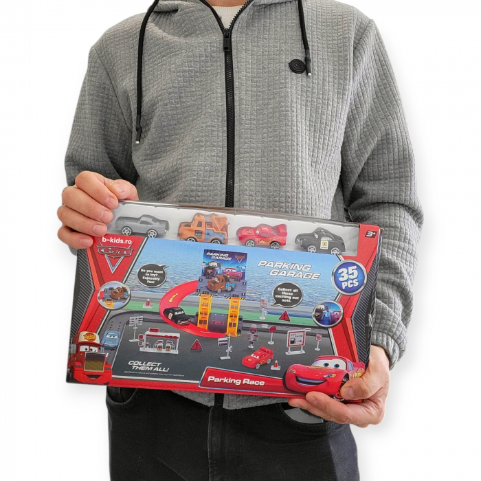 Set tip Parcare, Cars cu 4 masinute, 35 piese [3]
