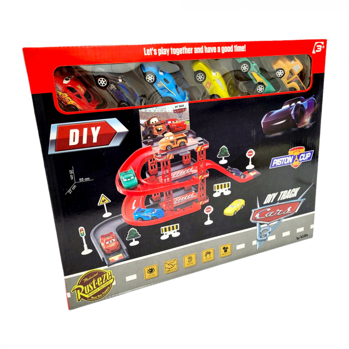 Set tip Parcare, Cars 3, cu 6 masinute [7]