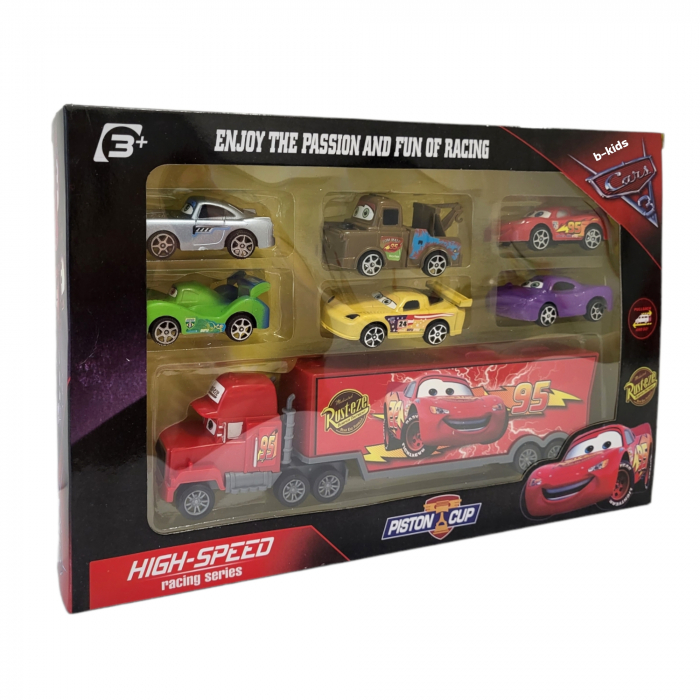 Set tir Cars cu 6 masinute din seria animata [4]