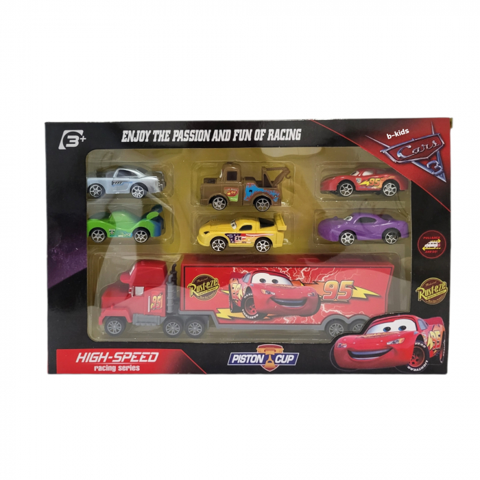 Set tir Cars cu 6 masinute din seria animata [2]