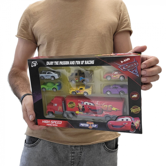 Set tir Cars cu 6 masinute din seria animata [6]