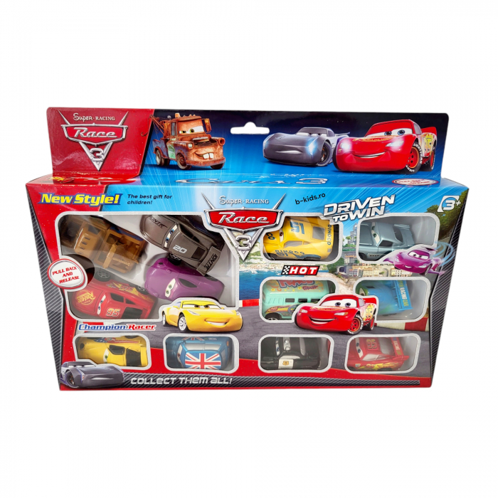 Set Cars cu 12 masinute din seria animata, Race 3 [1]