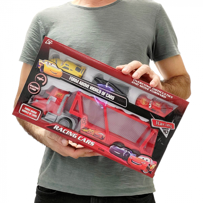 Set tir Cars platforma + 3 masinute - Raicing 3 [4]