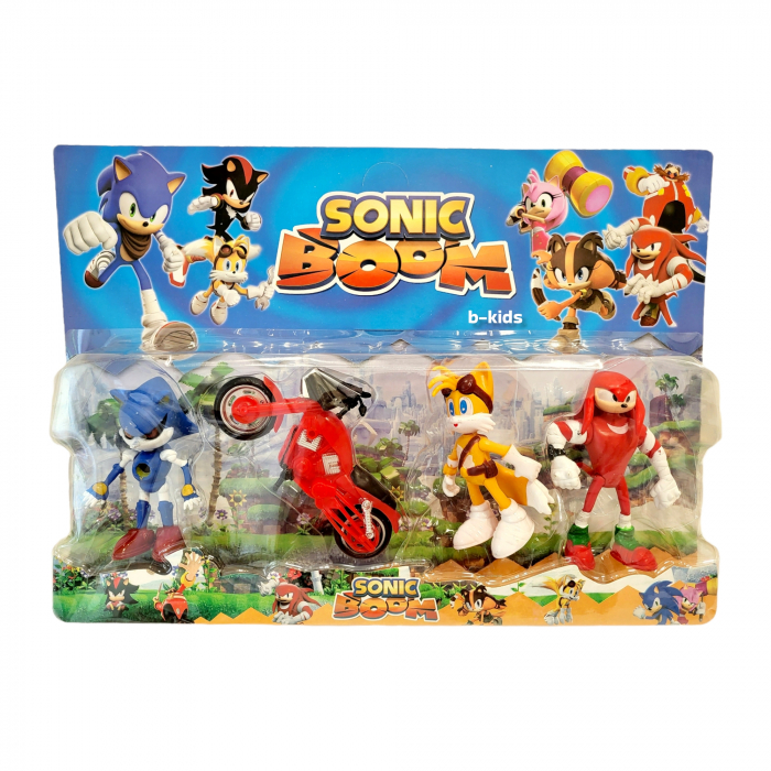 Set trei figurine + motocicleta, Sonic Boom [1]