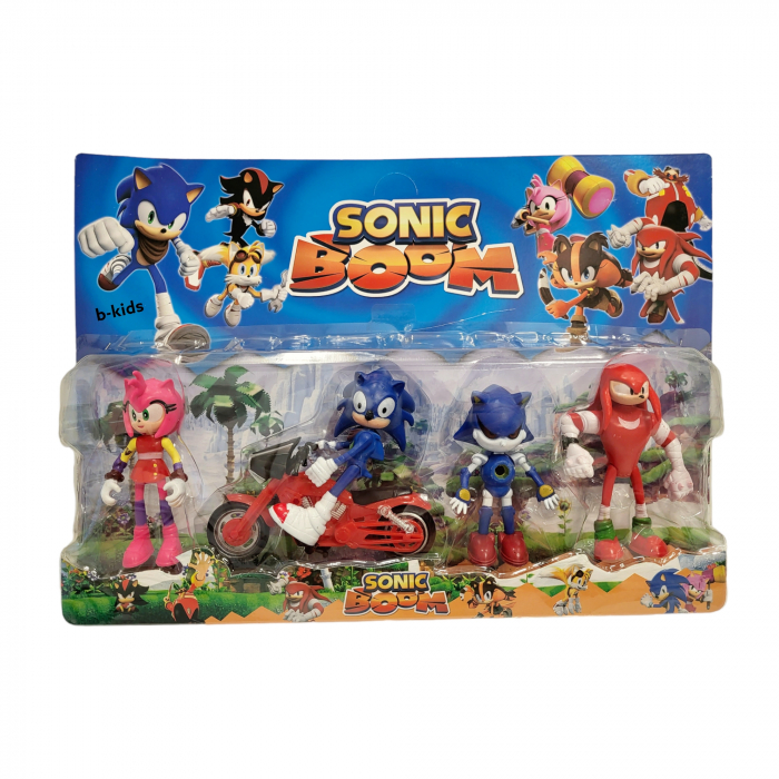 Set patru figurine + motocicleta, Sonic Boom [1]
