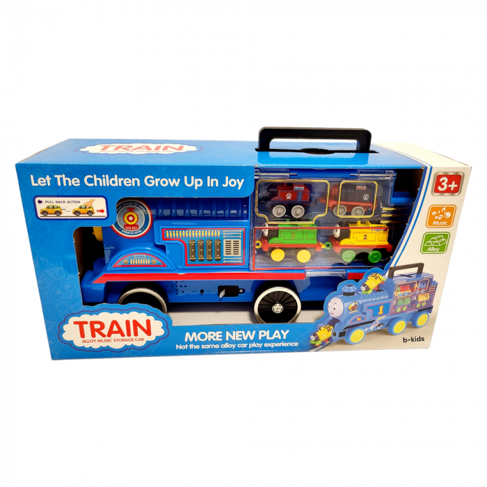 Set trenulet Thomas cu locomotiva mare + 4 trenulete mici. [3]