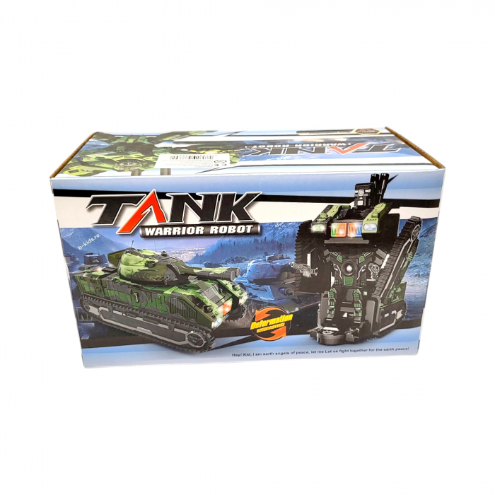 Tanc transformers Robot, 2 in 1 cu sunete si lumini [3]