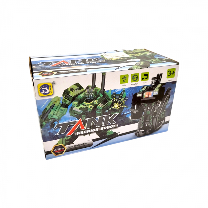 Tanc transformers Robot, 2 in 1 cu sunete si lumini [7]