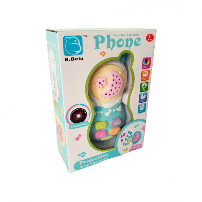 Telefon mobil de jucarie cu melodii si proiecție de lumini [3]