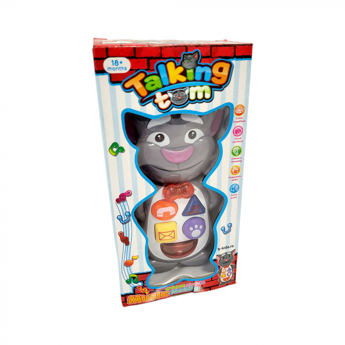 Telefon mobil interactiv de jucarie pentru copii, Talking Tom, butoane, sunete si lumini [1]