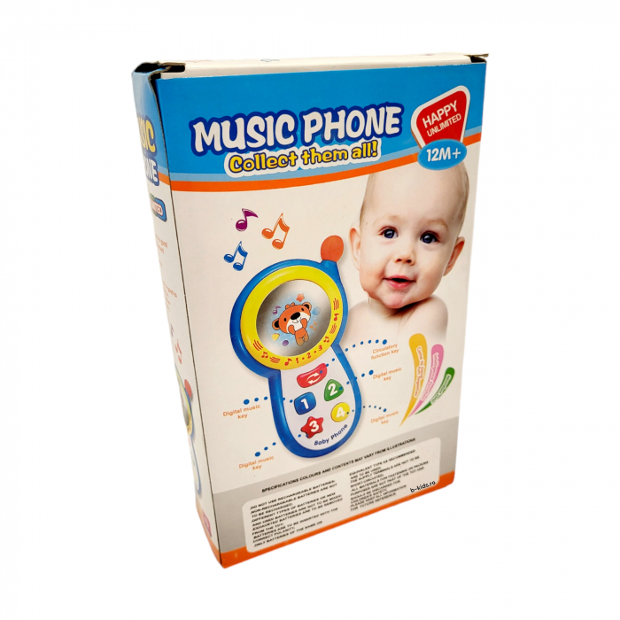 Telefon mobil interactiv pentru copii, cu oglinga, sunete si lumini [2]