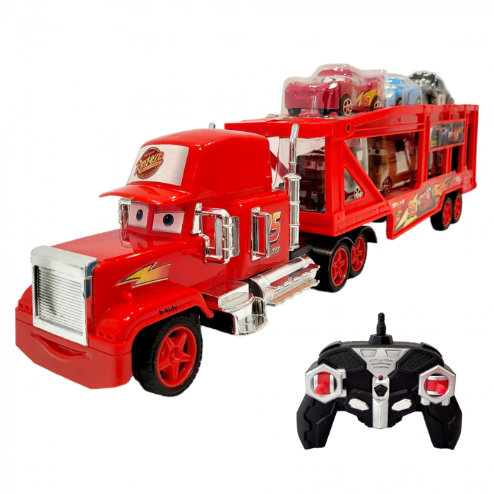 Tir Camion Cars platforma cu telecomanda si 6 masinute, Super Truck [6]